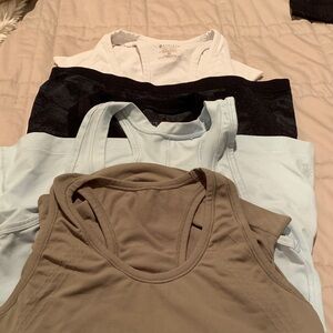 Athleta Women's Tank Tops - Black, White, Light Blue, Brown